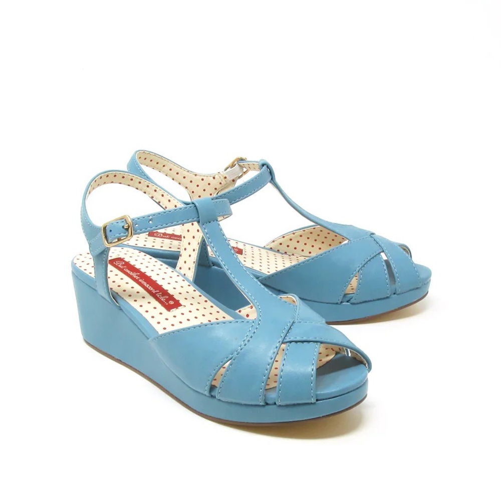 B.A.I.T. Kira Wedge Shoe • Cornflower Blue • Size 8